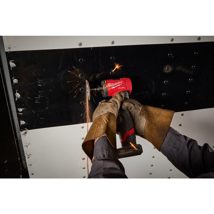 Milwaukee 3485-22B4W M12 FUEL 12V Right Angle Die Grinder Kit w/ 4AH Battery