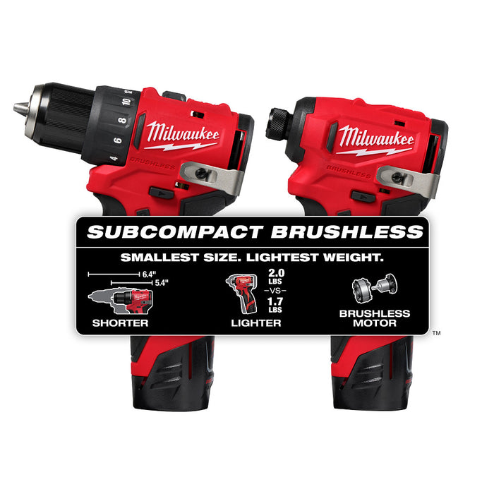 Milwaukee 3494-22BRT M12 12V 2-Tool Cordless Combo Kit w/ Rotary Tool