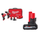 Milwaukee 3497-22x5Ah M12 FUEL 2-PC Combo Kit w/ Extra 5Ah Battery