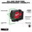 Milwaukee 3521-21TP USB Rechargeable Green Cross Line Laser w/ Tri-pod