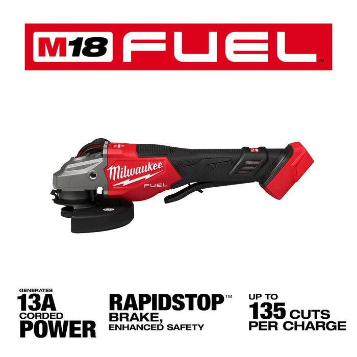Milwaukee 3670-20x8 M18 FUEL 4-1/2"-6" Grinder Paddle Switch w/ 8AH Battery