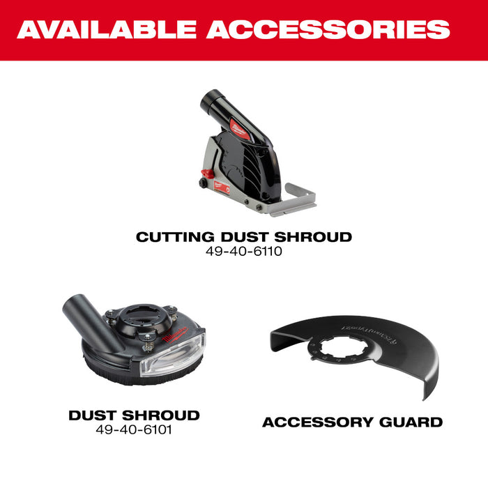 Milwaukee 3670-22 M18 FUEL 18V 4-1/2"-6" Braking Grinder Paddle Switch Kit