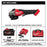 Milwaukee 3670-22 M18 FUEL 18V 4-1/2"-6" Braking Grinder Paddle Switch Kit