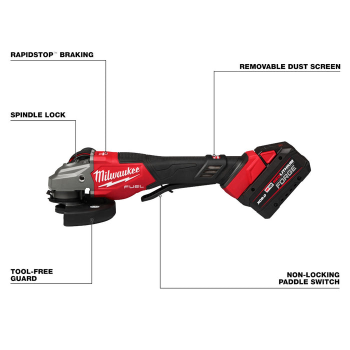 Milwaukee 3670-22 M18 FUEL 18V 4-1/2"-6" Braking Grinder Paddle Switch Kit