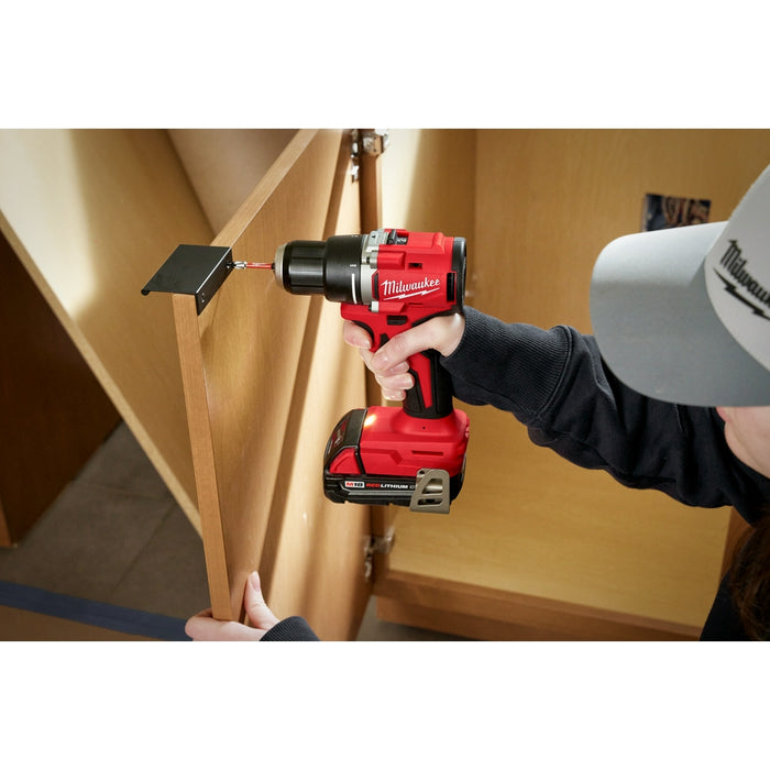 Milwaukee 3693-22CXv5 M18 Compact Brushless 2-Tool Combo Kit w/ Extra 5AH Battery