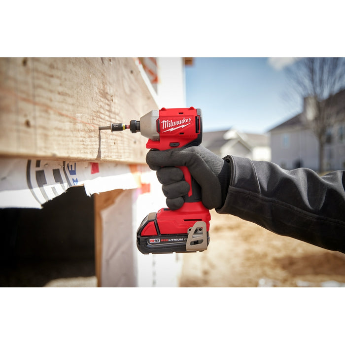 Milwaukee 3693-22CXv5 M18 Compact Brushless 2-Tool Combo Kit w/ Extra 5AH Battery