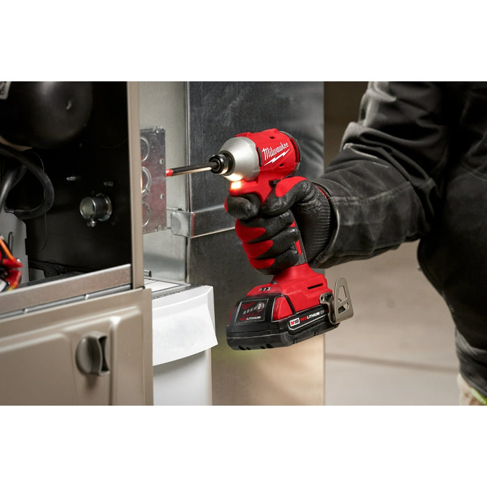 Milwaukee 3693-22CXv5 M18 Compact Brushless 2-Tool Combo Kit w/ Extra 5AH Battery
