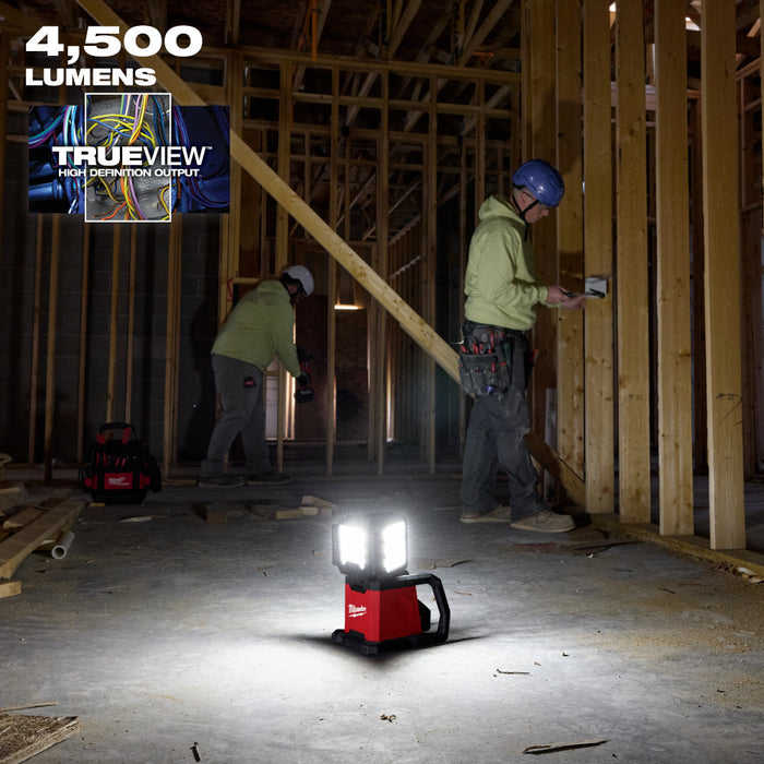 Milwaukee 3697-22Light M18 FUEL 18V 2-Tool Combo Kit w/ M18 Triple Panel Light