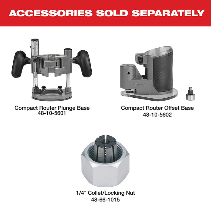 Milwaukee 3697-22RTR M18 FUEL 18V 2-Tool Combo Kit w/ Compact Router
