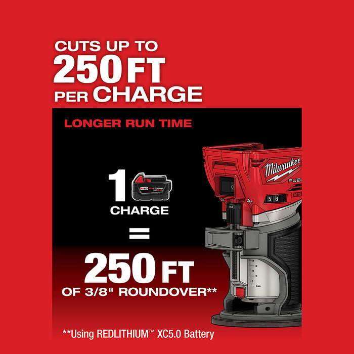 Milwaukee 3697-22RTR M18 FUEL 18V 2-Tool Combo Kit w/ Compact Router