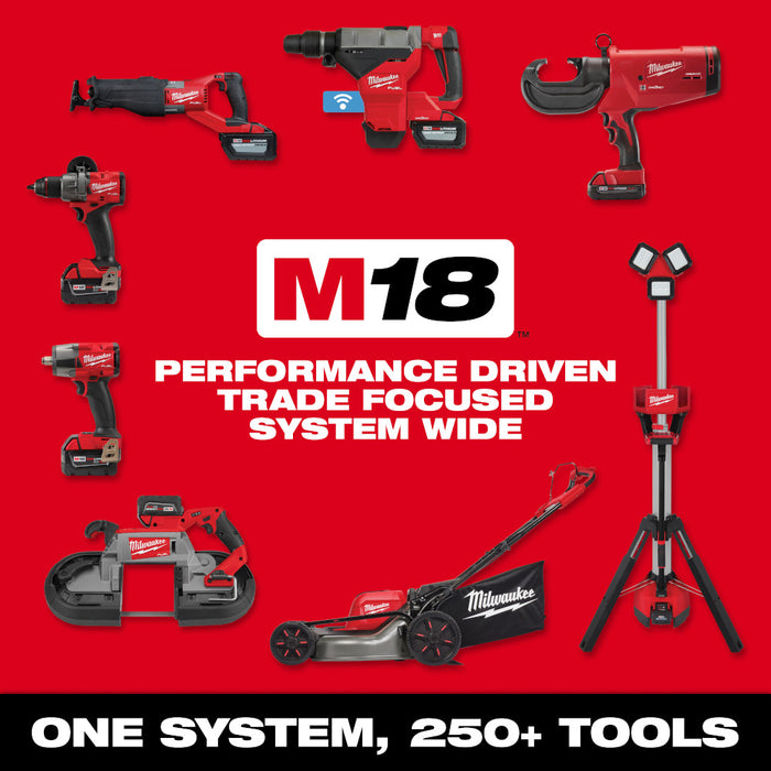Milwaukee 3701-21 M18 18V Red Exterior Rotary Laser Level Kit w/ Receiver