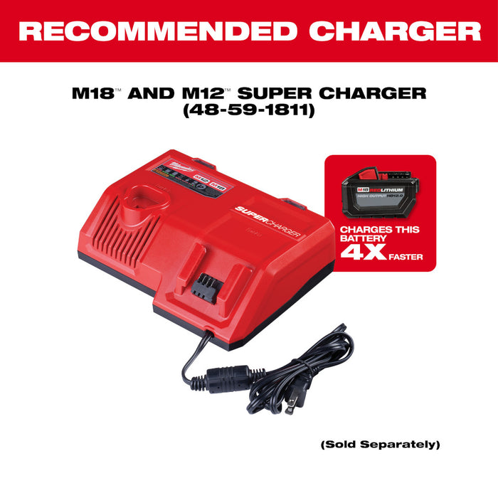 Milwaukee 48-11-1837x2 M18 REDLITHIUM HIGH OUTPUT CP3.0 Battery - 4 PK