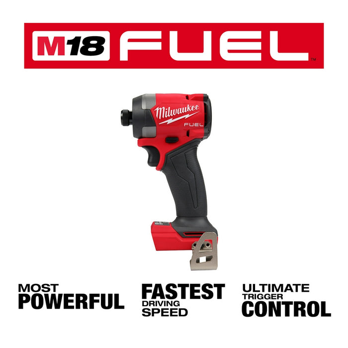 Milwaukee 48-11-1852ID M18 FUEL 18V 1/4" Impact Driver w/ 2-5AH Battery Pack