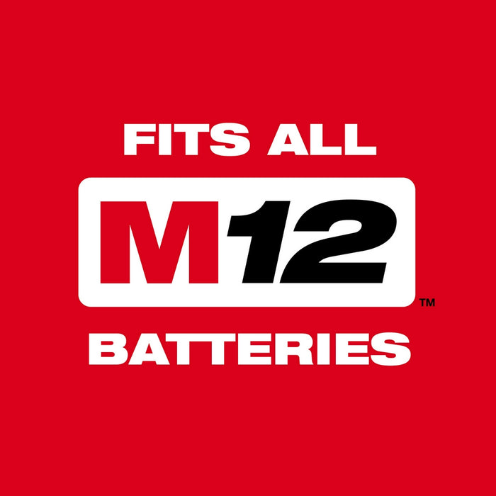 Milwaukee 48-11-2412BLR M12 12V REDLITHIUM XC Battery 2 PK w/ Spot Blower
