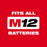 Milwaukee 48-11-2412INF M12 12V REDLITHIUM XC Battery - 2 PK w/ Inflator