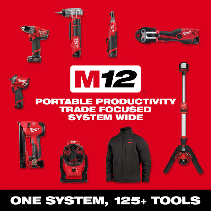 Milwaukee 48-11-2412INF M12 12V REDLITHIUM XC Battery - 2 PK w/ Inflator