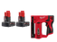 Milwaukee 48-11-2412STPR M12 12V REDLITHIUM XC Battery - 2 PK w/ Crown Stapler