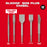 Milwaukee 48-20-7498-B SDS PLUS 4 Cutter MX4 Bit w/ Chisel Bundle Kit - 5 PC