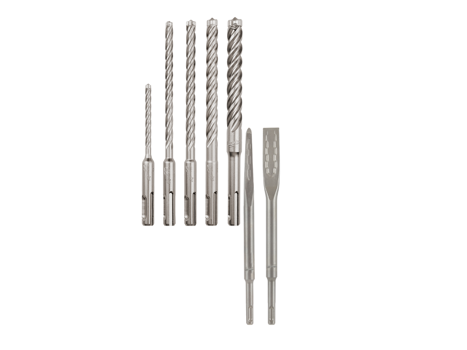 Milwaukee 48-20-7498-B SDS PLUS 4 Cutter MX4 Bit w/ Chisel Bundle Kit - 5 PC