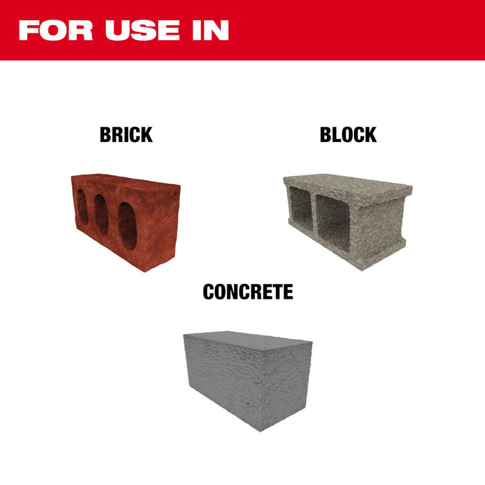 Milwaukee 48-20-7498-B SDS PLUS 4 Cutter MX4 Bit w/ Chisel Bundle Kit - 5 PC
