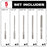 Milwaukee 48-20-7498-B SDS PLUS 4 Cutter MX4 Bit w/ Chisel Bundle Kit - 5 PC