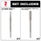 Milwaukee 48-20-7498-B SDS PLUS 4 Cutter MX4 Bit w/ Chisel Bundle Kit - 5 PC