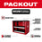 Milwaukee 48-21-8000 PACKOUT Modular Storage System Rack w/ Sliding Drawers