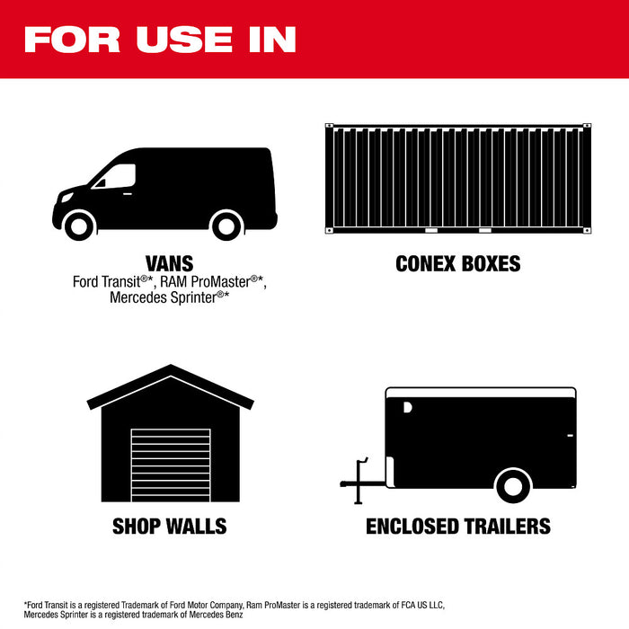 Milwaukee 48-21-8010 PACKOUT Rack Frame w/ 400 lbs. Weight Capacity