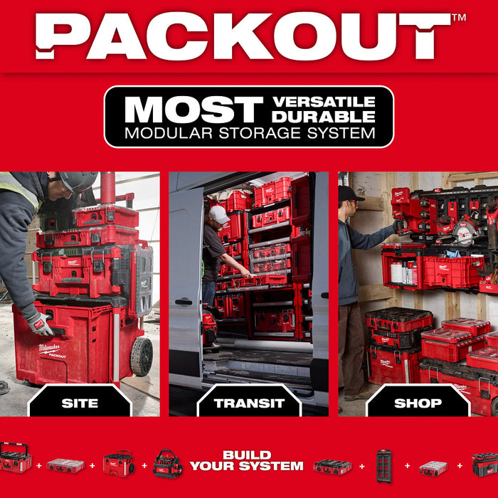 Milwaukee 48-21-8040 PACKOUT Rack Drawer Storage System w/ 50 lbs Capacity