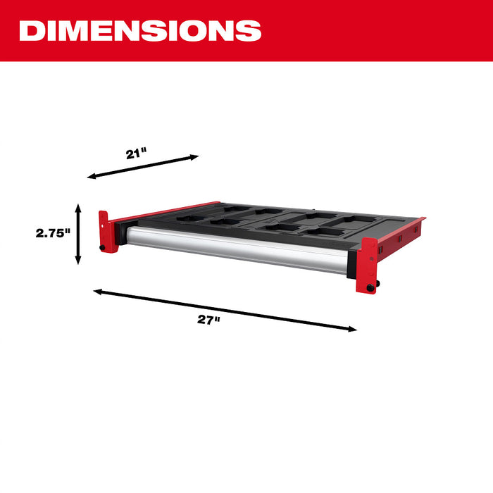 Milwaukee 48-21-8040 PACKOUT Rack Drawer Storage System w/ 50 lbs Capacity
