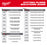Milwaukee 48-22-0143 Power Utility Hand Tool Set for Construction Projects - 7PC