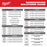 Milwaukee 48-22-0143 Power Utility Hand Tool Set for Construction Projects - 7PC