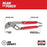 Milwaukee 48-22-0160 Pliers/Wrench Tool Set w/ PACKOUT Storage Drawers -  9PC