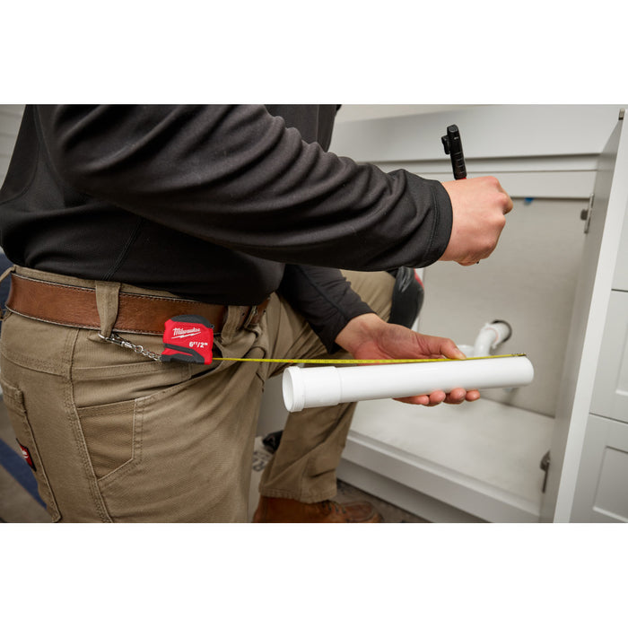 Milwaukee 48- 22-1706 6ft-2m Metric/SAE Durable Keychain Tape Measure