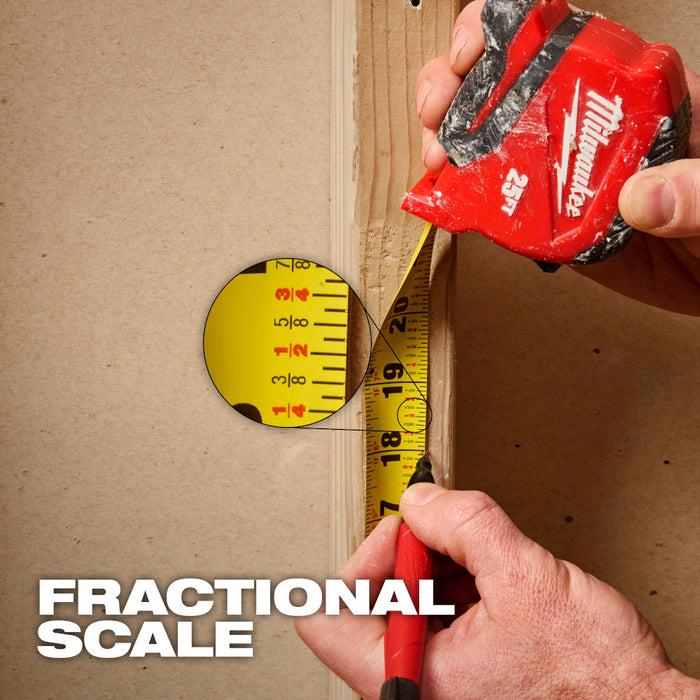 Milwaukee 48-22-1730 30' Compact Impact Resistant Tape Measure w/ Belt Clip