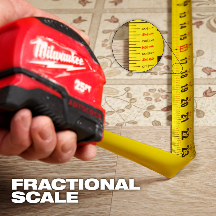 Milwaukee 48-22-1825 25' Auto-Lock Tape Measure