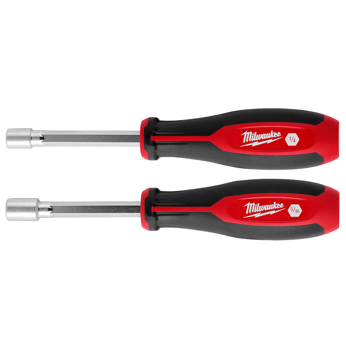 Milwaukee 48-22-2542 SAE HollowCore Magnetic Nut Driver Set - 2 PC