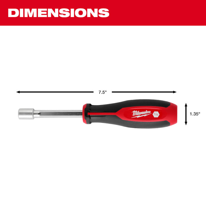 Milwaukee 48-22-2544 SAE HollowCore Magnetic Nut Driver Set - 4 PC