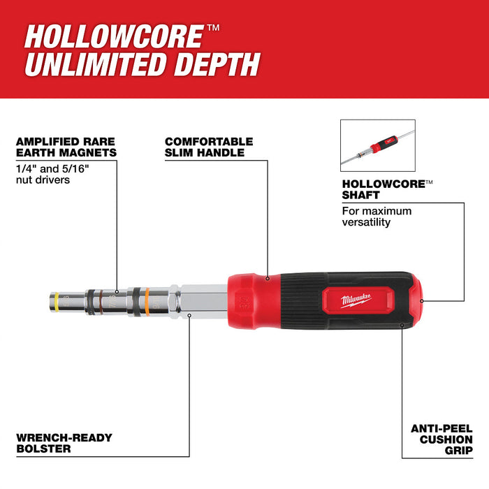 Milwaukee 48-22-2923 7-IN-1 HOLLOWCORE Multi-Nut Driver