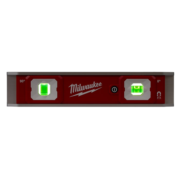 Milwaukee 48-22-5105 9" Durable High Contrast Torpedo Level w/ Lighted Vials