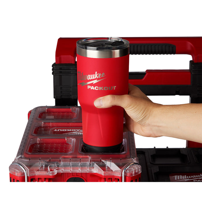 Milwaukee 48-82-8393R PACKOUT 30oz Durable Twist Lock Tumbler - Red