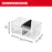 Milwaukee 48-22-8434 Large Bin for PACKOUT Clear and Durable Tilt Bin Organizer