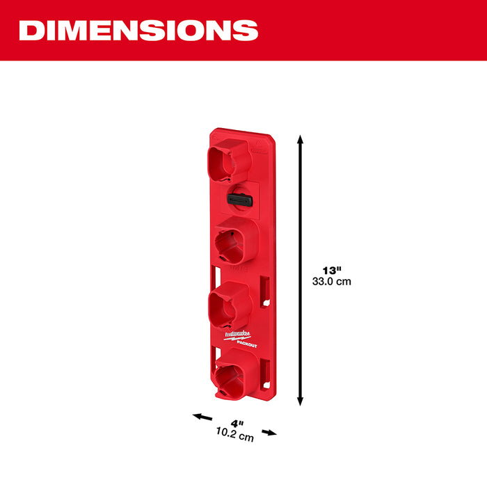 Milwaukee 48-22-8496-M12 PACKOUT Compact Wall Plate w/ M12 Battery Rack