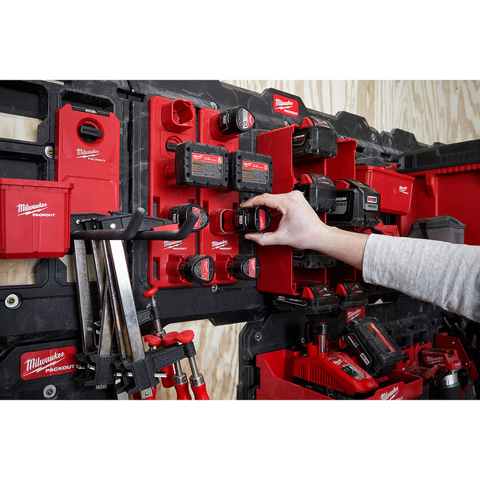 Milwaukee 48-22-8496-M12 PACKOUT Compact Wall Plate w/ M12 Battery Rack