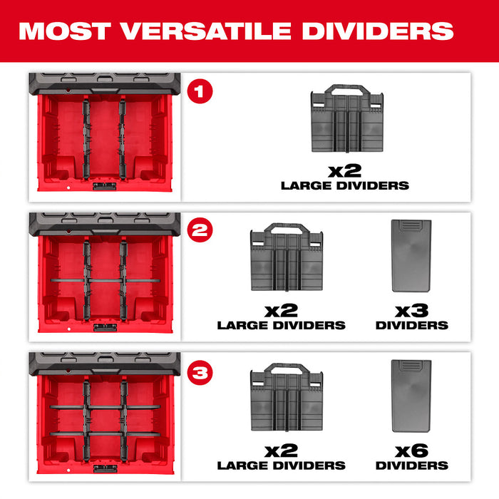 Milwaukee 48-22-8420 PACKOUT Rolling Drawer Tool Box with 7 Drawers