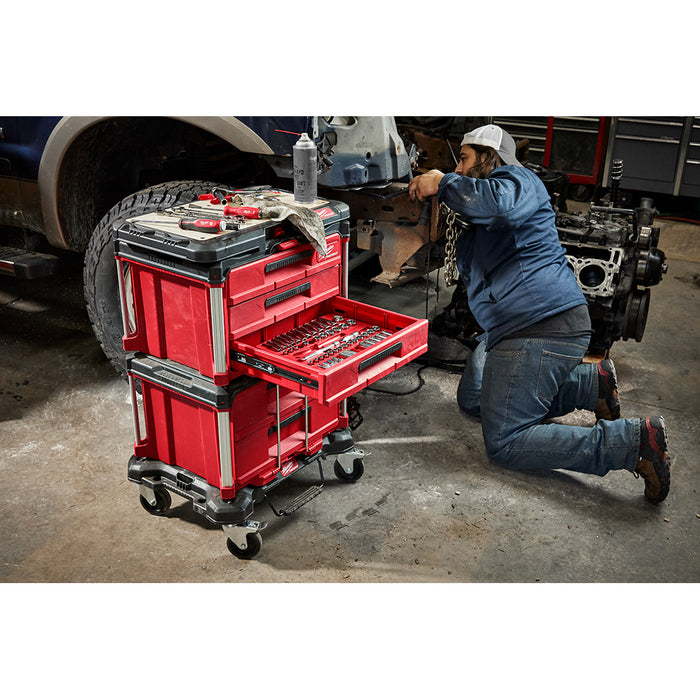 Milwaukee 48-22-8420 PACKOUT Rolling Drawer Tool Box w/ Drawer Box and Cabinet