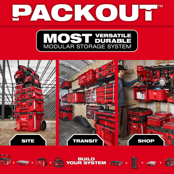 Milwaukee PACKOUT - Cassetta Degli Attrezzi Con 2 Cassetti, In - Foto 6