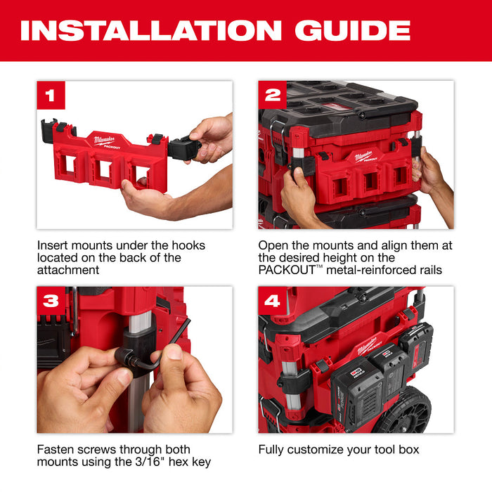 Milwaukee 48-22-8605 PACKOUT Tool Box Tray Attachment