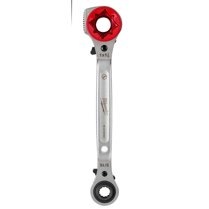 Milwaukee 48-22-9216M Lineman's 5-in-1 Ratcheting Wrench w/ Milled Strike Face