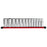 Milwaukee 48-22-9424 1/2" Drive 12-Point Deep Well SAE Socket Set - 13 PC